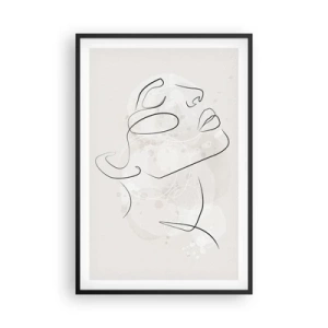 Plakat i sort ramme - Skitse af drømmen - 61x91 cm