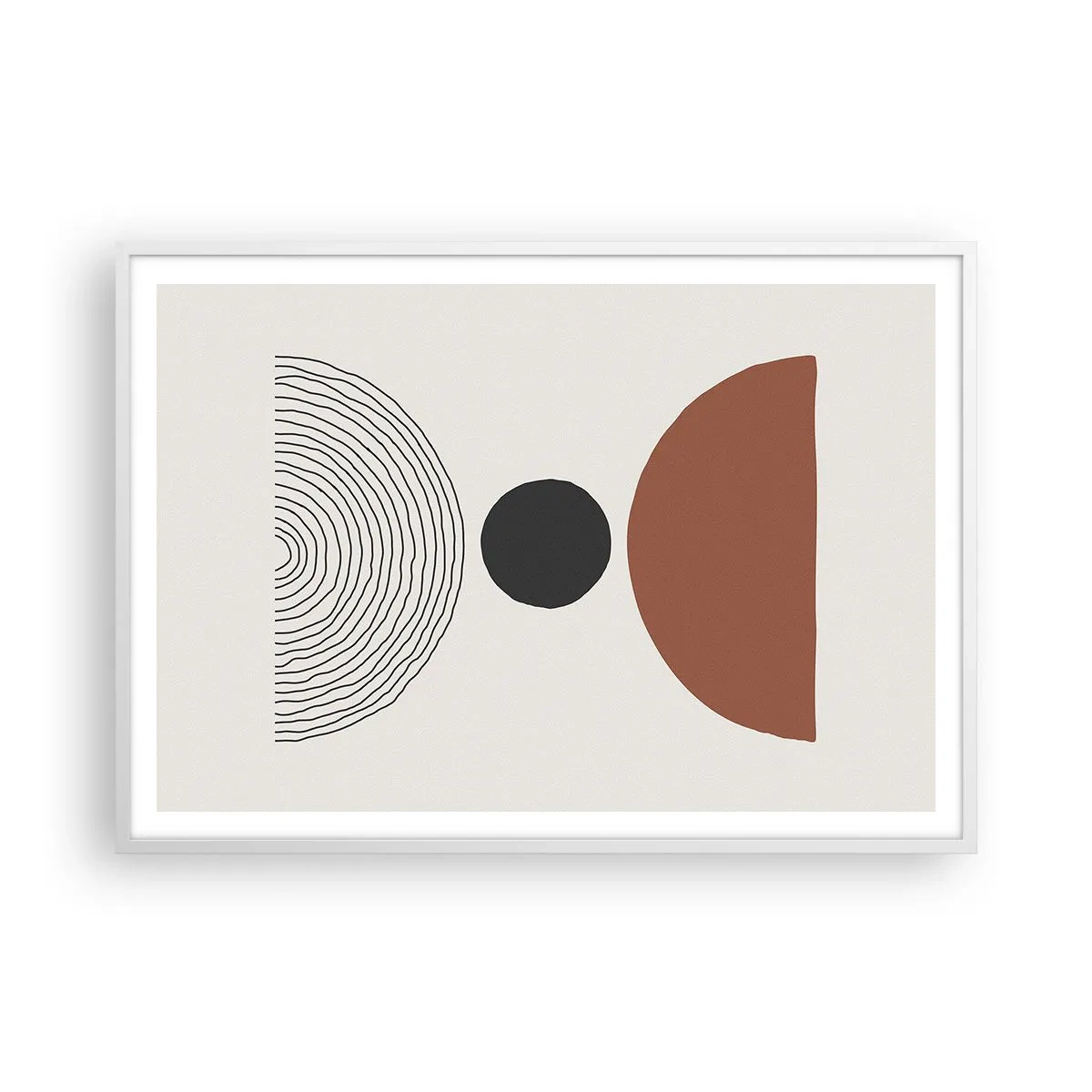 Plakat i hvid ramme - I rampelyset - 100x70 cm