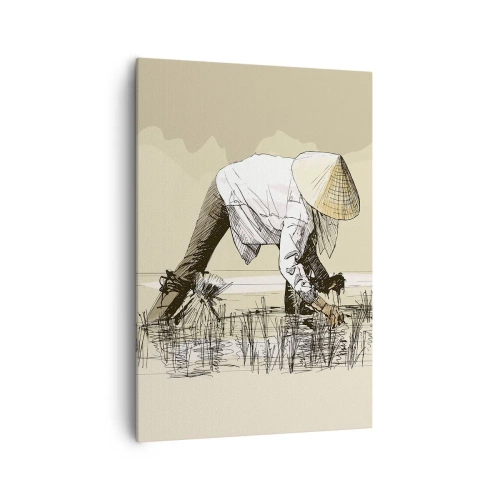 Lærredstryk - Billede på lærred - God høst - 70x100 cm