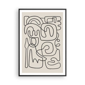 Plakat i sort ramme - På sporet - 70x100 cm