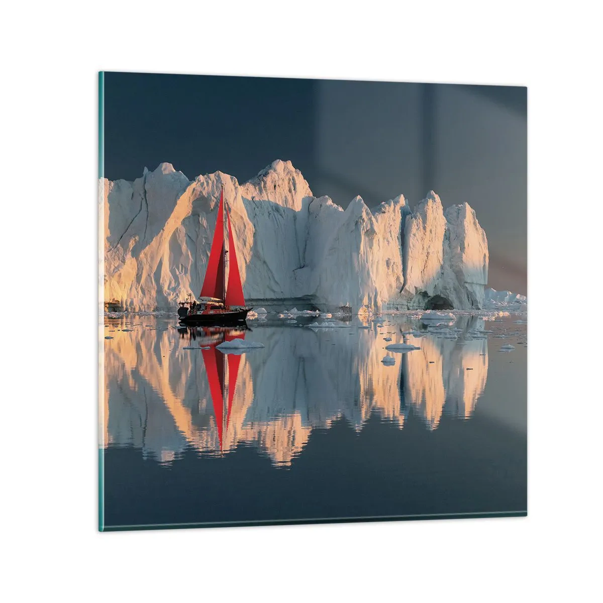 Billede på glas - På kanten af verden - 60x60 cm