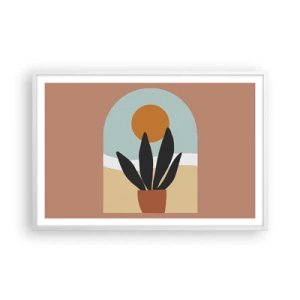 Plakat i hvid ramme - Små glæder - 91x61 cm