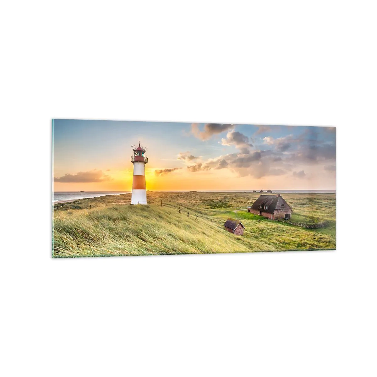 Billede på glas - Mellem bølgerne - 120x50 cm