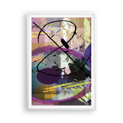 Plakat i hvid ramme - Kan være lige eller rundt - 70x100 cm