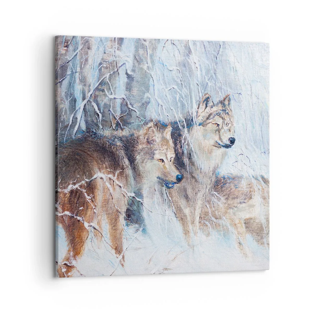 Lærredstryk - Billede på lærred - OBS! På vej... - 50x50 cm