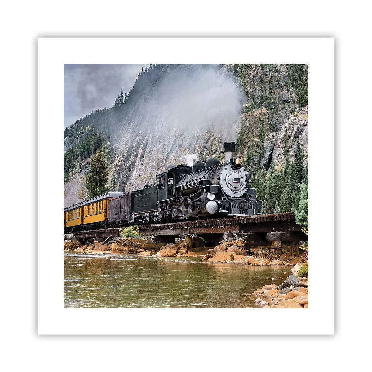 Plakat - Og hvorhen? Hvorhen? - 40x40 cm