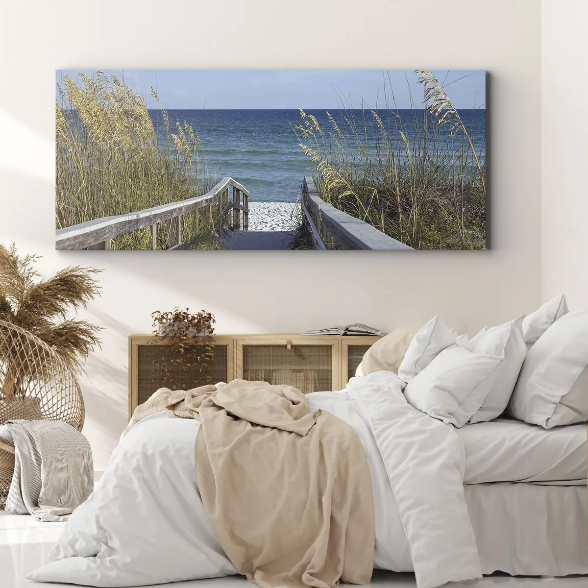 Lærredstryk - Billede på lærred - I solen, i vinden - 100x40 cm