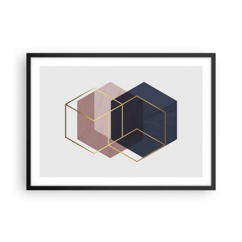 Plakat i sort ramme - Styrken ved enkelhed - 70x50 cm