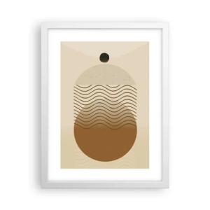 Plakat i hvid ramme - Om geometriske figurers oprindelse - 30x40 cm