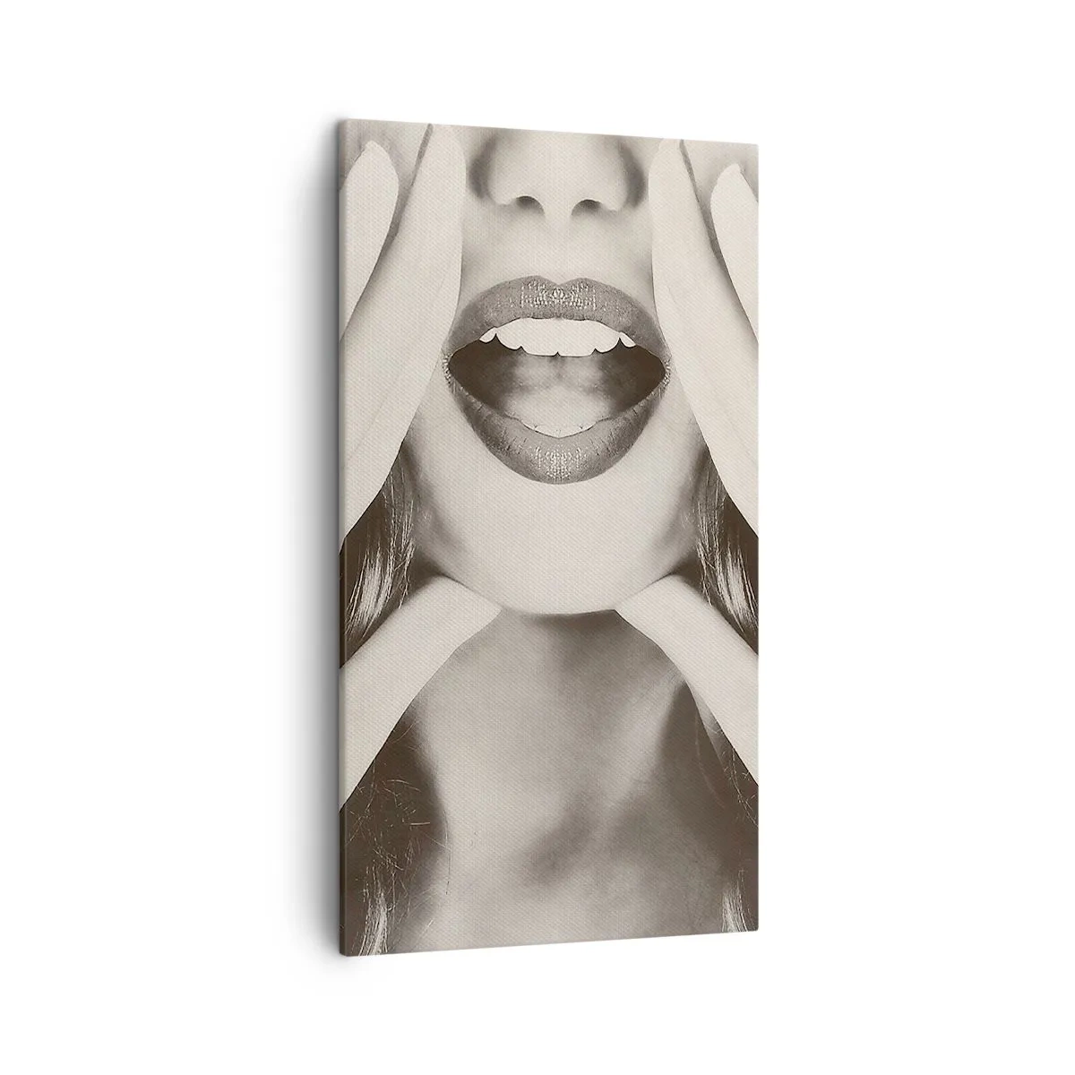 Lærredstryk - Billede på lærred - Jeg er på vej! - 45x80 cm