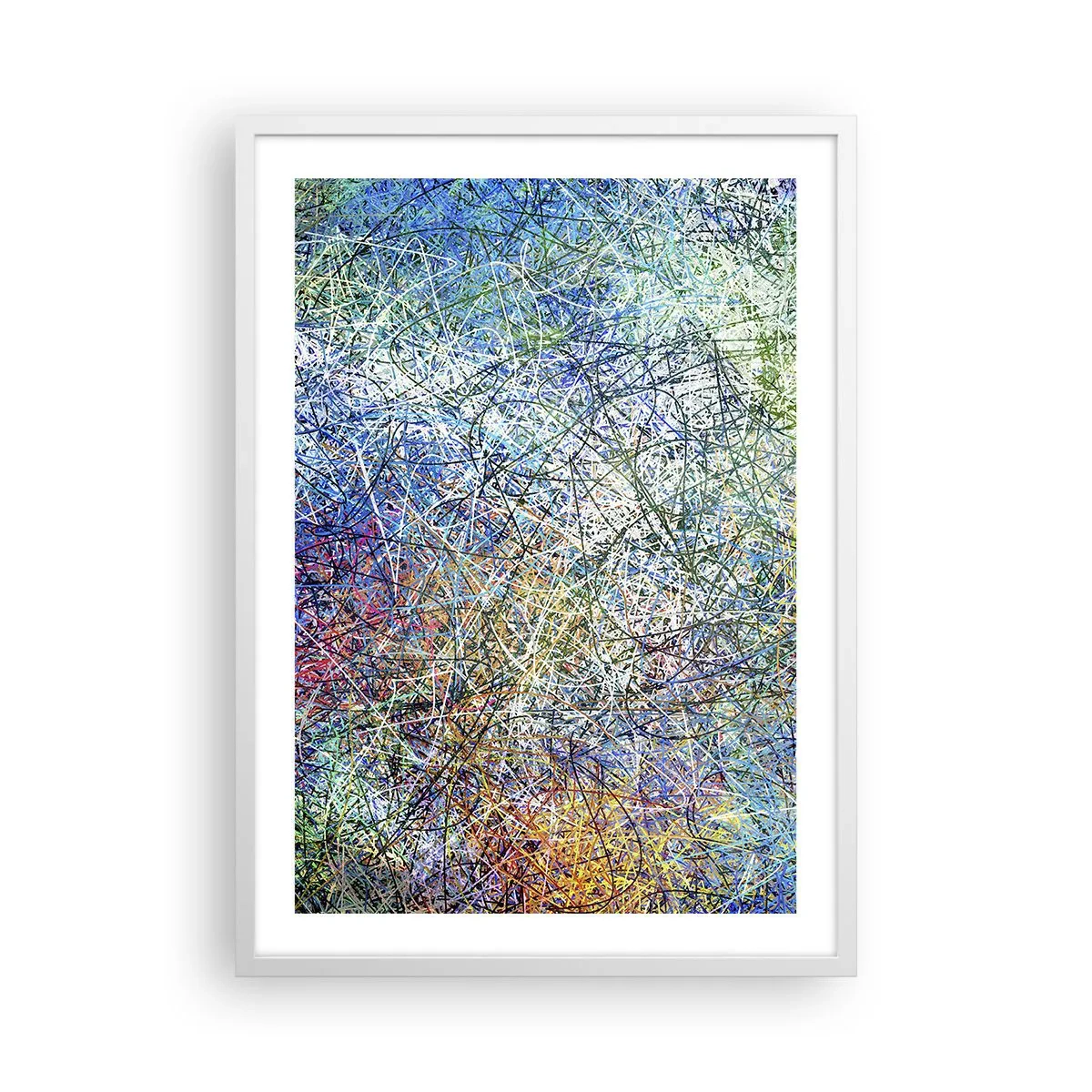 Plakat i hvid ramme - Så enkelt er det ikke - 50x70 cm