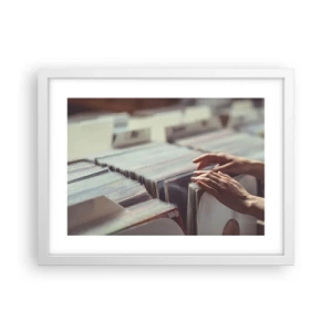 Plakat i hvid ramme - På jagt efter følelser - 40x30 cm