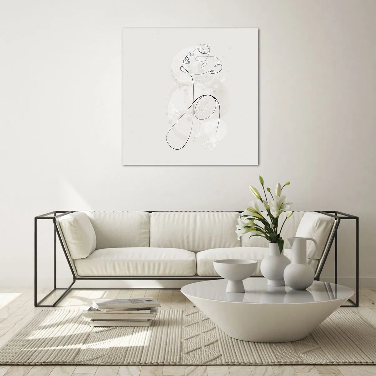 Billede på glas - Spiralen af skønhed - 50x50 cm