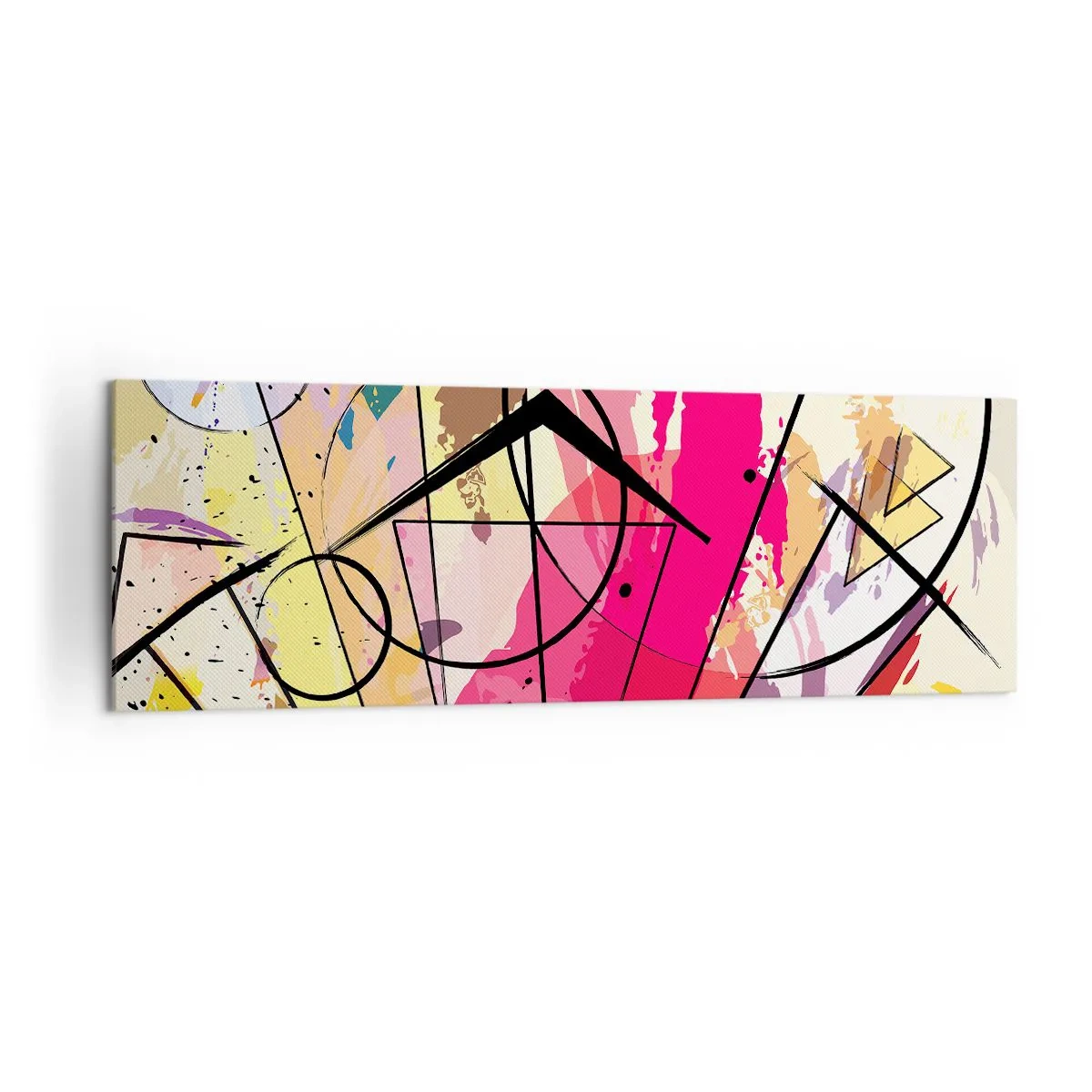 Lærredstryk - Billede på lærred - Eksplosion - 160x50 cm