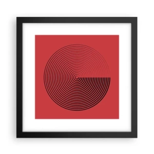 Plakat i sort ramme - Cirkulær bevægelse - 30x30 cm