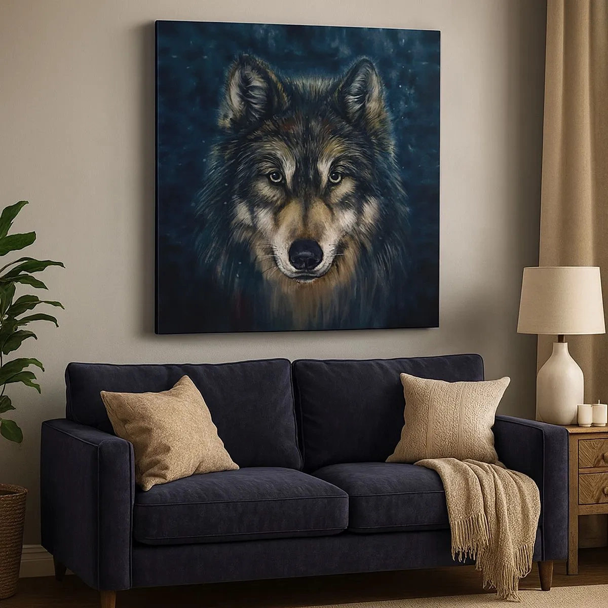 Lærredstryk - Billede på lærred - Alfa? Og omega - 30x30 cm