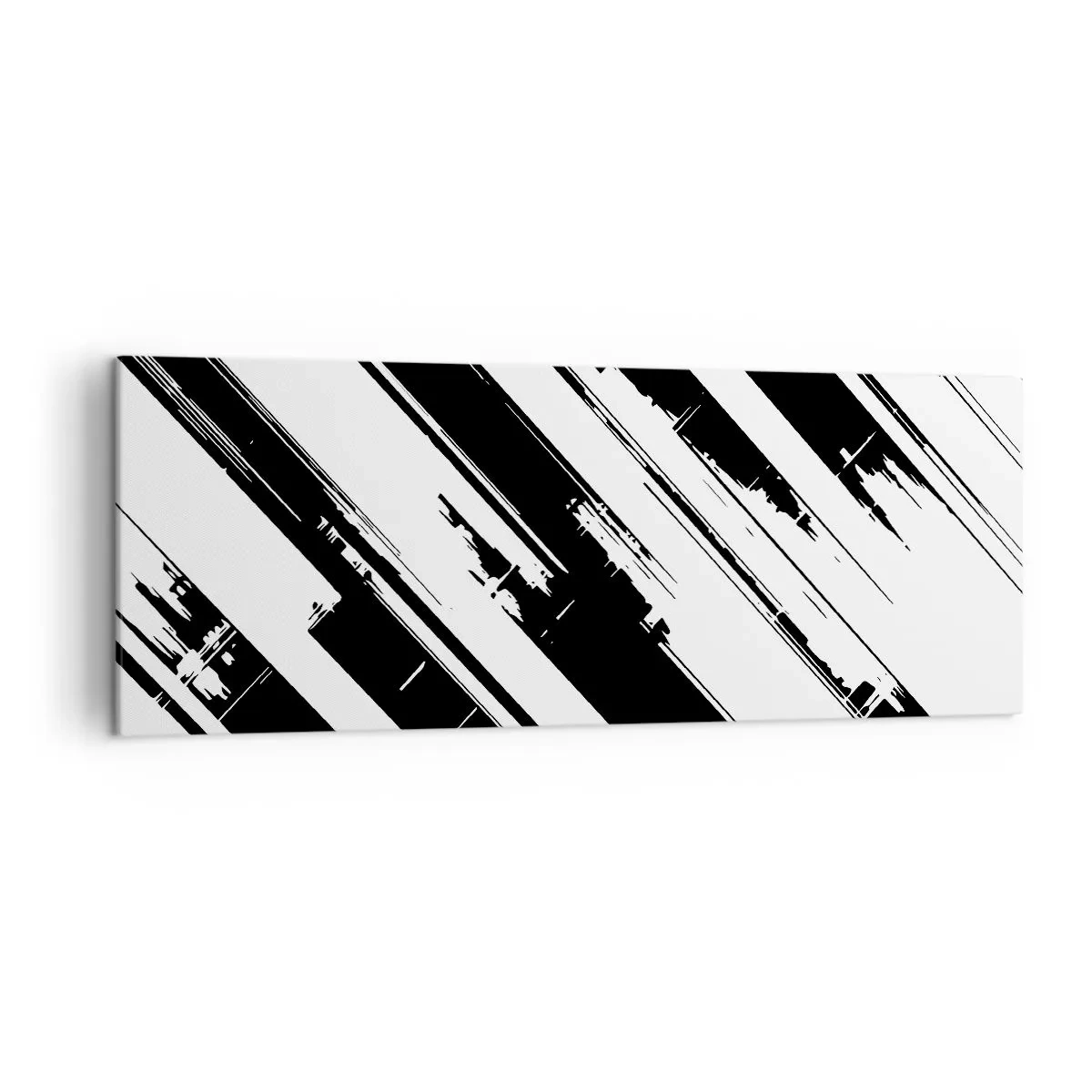 Lærredstryk - Billede på lærred - Intens og dynamisk komposition - 140x50 cm