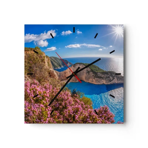 Vægur, Uret - Min store græske ferie - 30x30 cm