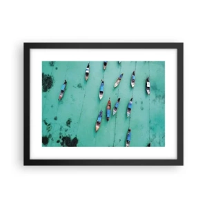 Plakat i sort ramme - I glædelig forventning - 40x30 cm