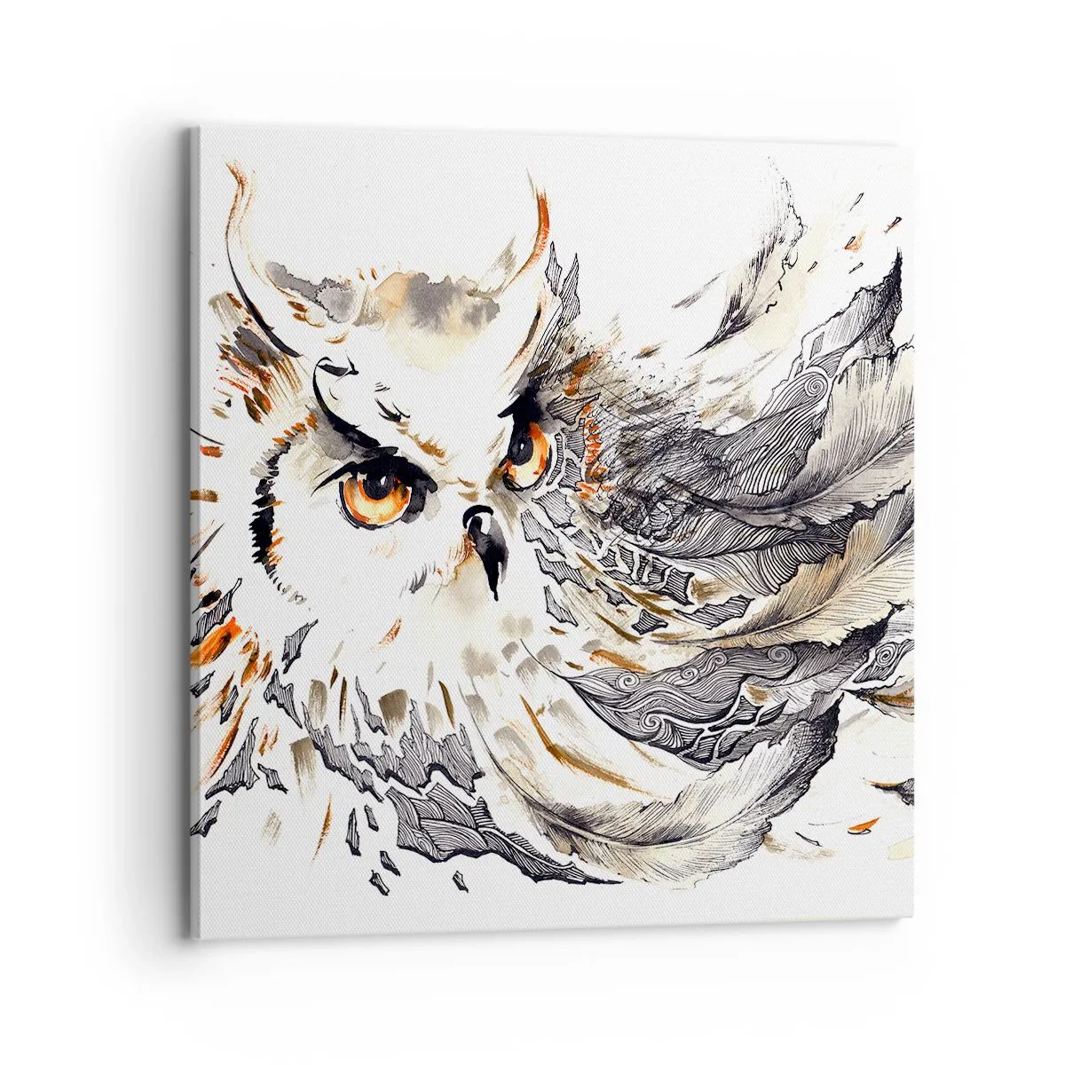 Lærredstryk - Billede på lærred - Hun kom fra den magiske verden - 70x70 cm