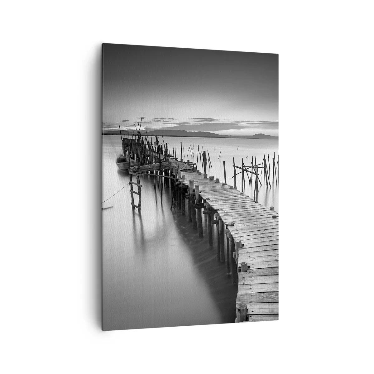 Lærredstryk - Billede på lærred - Stilheden fra en glemt kyst - 70x100 cm