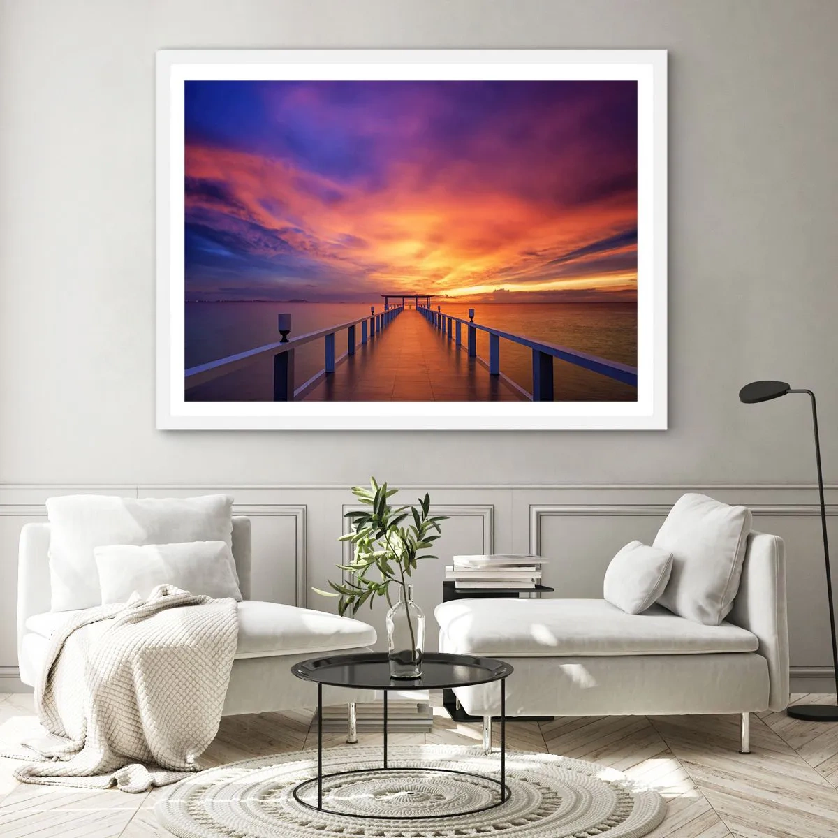 Plakat i hvid ramme - Uden ende - 40x30 cm