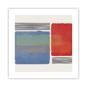 Plakat - Geometriens ånd og bogstav - 40x40 cm