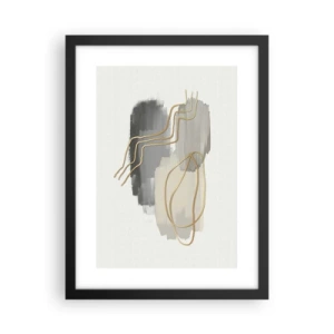 Plakat i sort ramme - Vedholdenhed og bevægelse - 30x40 cm