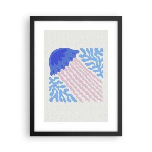 Plakat i sort ramme - Som fra en anden verden - 30x40 cm