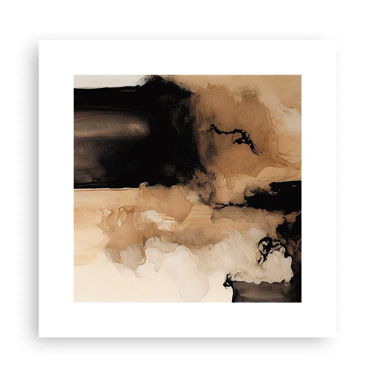 Plakat - En spændende abstraktion - 30x30 cm