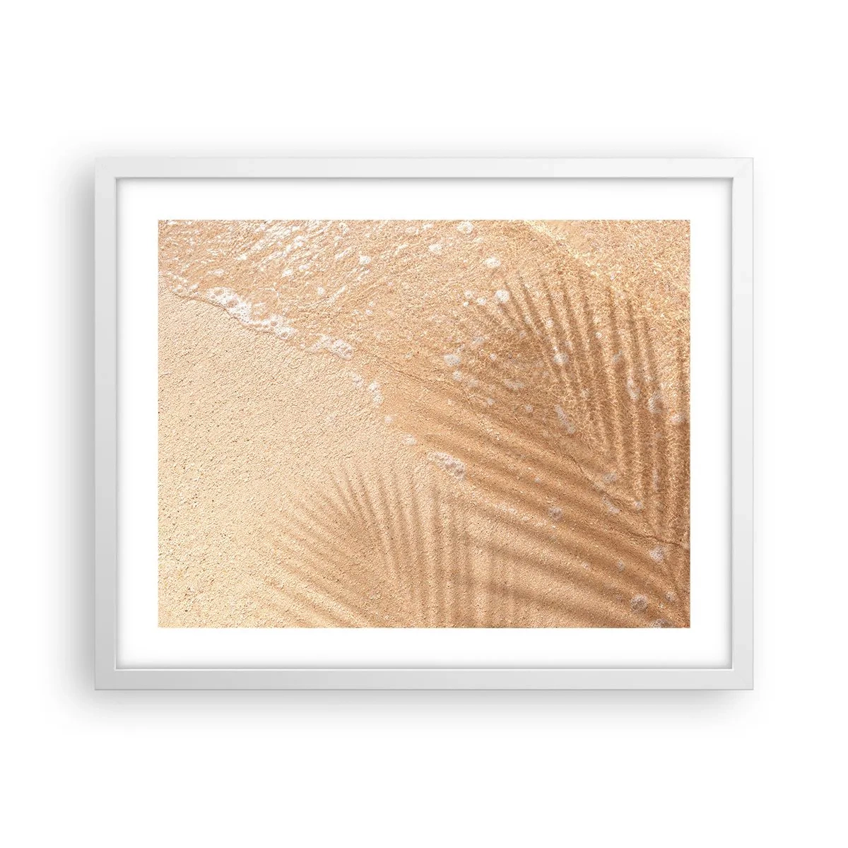 Plakat i hvid ramme - Skyggen af en varm sommer - 50x40 cm