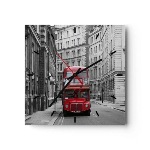 Vægur, Uret - Hverdagen behøver ikke at være grå - 30x30 cm