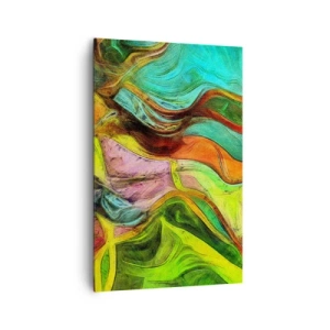 Lærredstryk - Billede på lærred - Bevægelse er liv - 80x120 cm