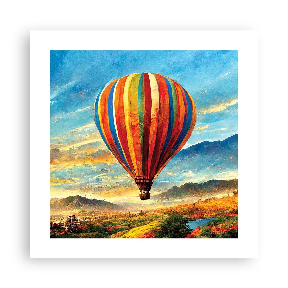 Plakat - I stilhed kan du se mere - 40x40 cm