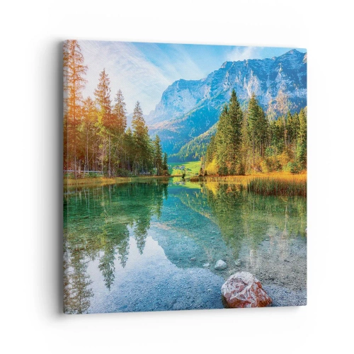 Lærredstryk - Billede på lærred - Efterårets blidhed - 40x40 cm