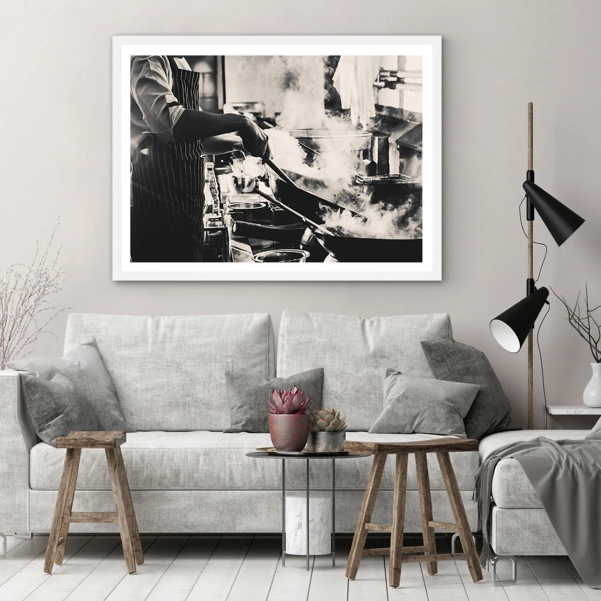 Plakat i hvid ramme - Smagernes alkymi - 40x30 cm