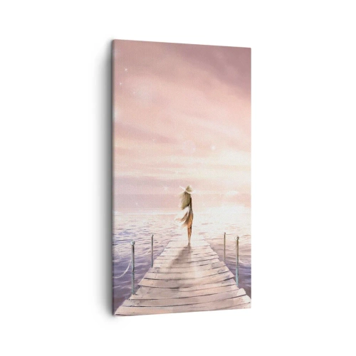 Lærredstryk - Billede på lærred - I lyset af en drøm - 45x80 cm