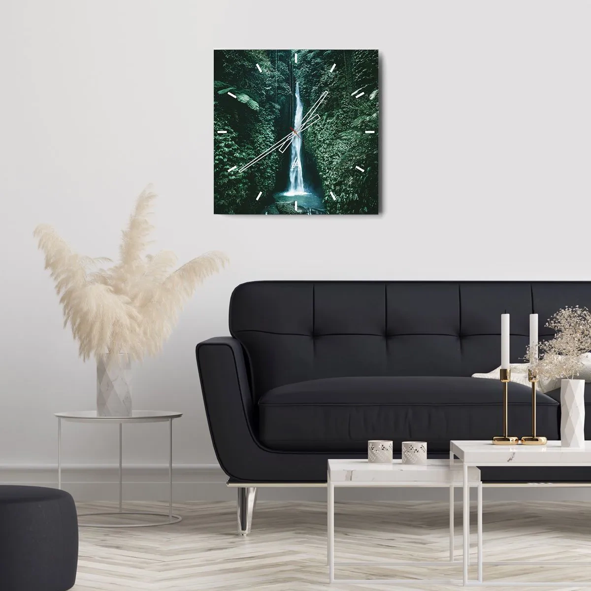 Vægur, Uret - Tropisk spa - 30x30 cm