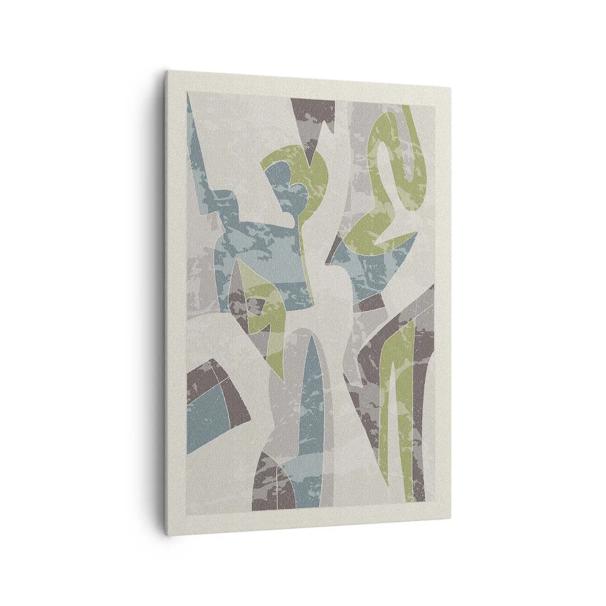 Lærredstryk - Billede på lærred - Komposition bag glas - 70x100 cm