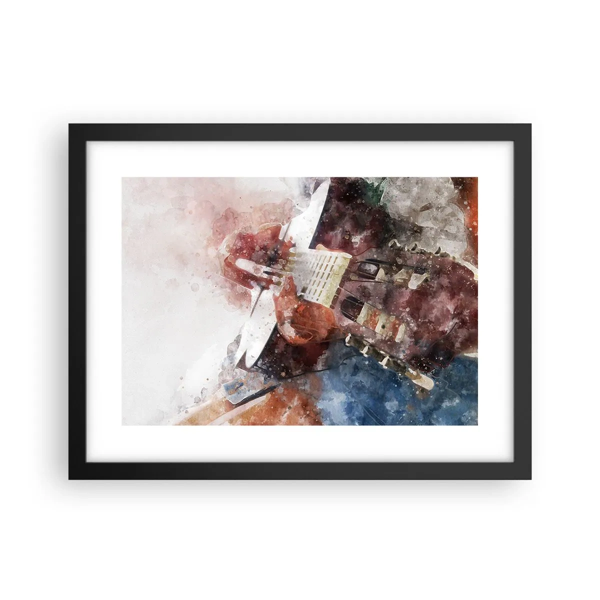 Plakat i sort ramme - Og hvad synes du? - 40x30 cm