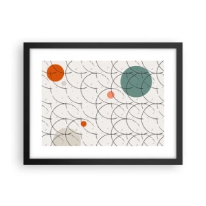 Plakat i sort ramme - I popkunstens ånd - 40x30 cm