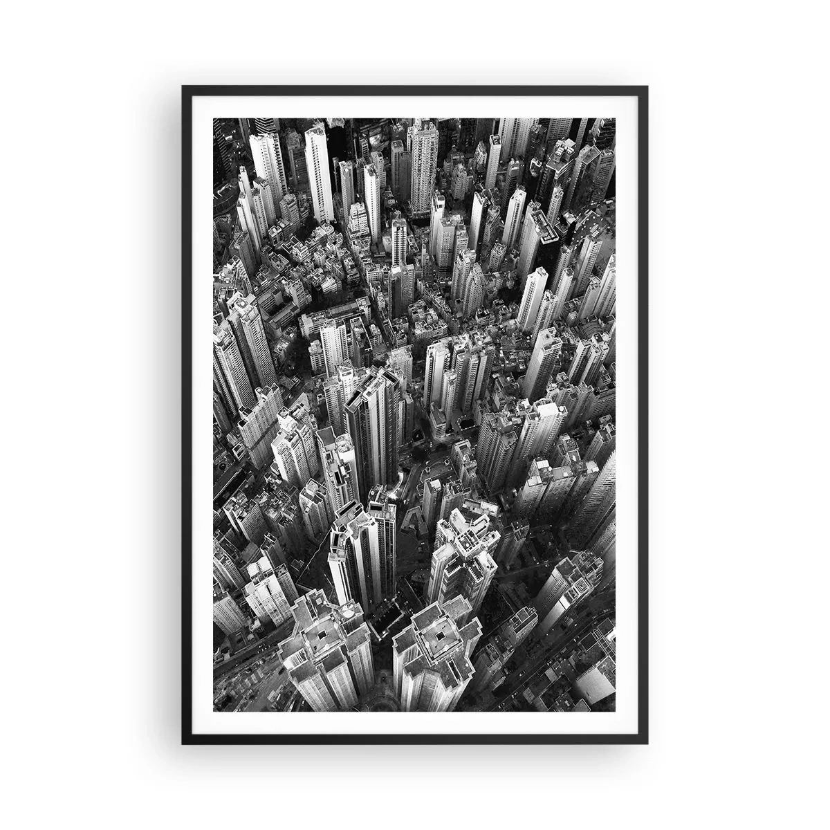 Plakat i sort ramme - Stadig højere og højere - 70x100 cm