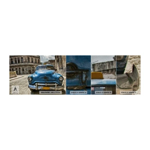 Prøve Fototapet Premium Sand - Det gamle er smukt - Automotive, Bil, Taxa - 100x30 cm