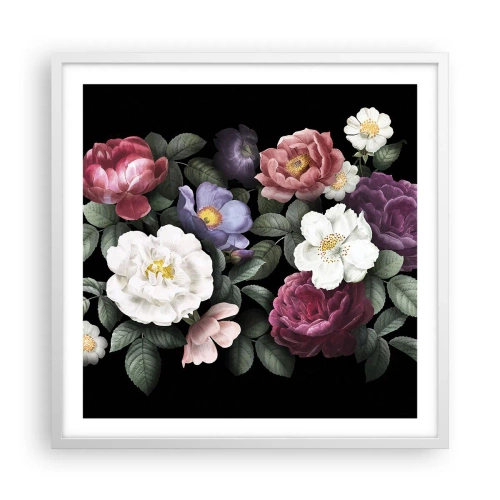 Plakat i hvid ramme - Fra en engelsk have - 60x60 cm