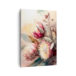 Lærredstryk - Billede på lærred - I profil og en face - 70x100 cm