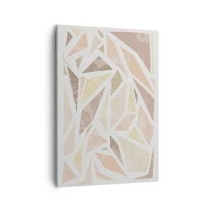 Lærredstryk - Billede på lærred - Komposition af farvet glas - 50x70 cm