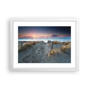 Plakat i hvid ramme - Du har udgydt en regnbue af strålende pragt.... - 40x30 cm