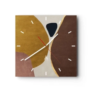 Vægur, Uret - Abstraktion - et sted i rummet - 30x30 cm