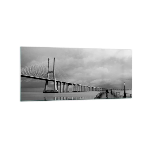 Billede på glas - Til hver, hvad han fortjener - 120x50 cm