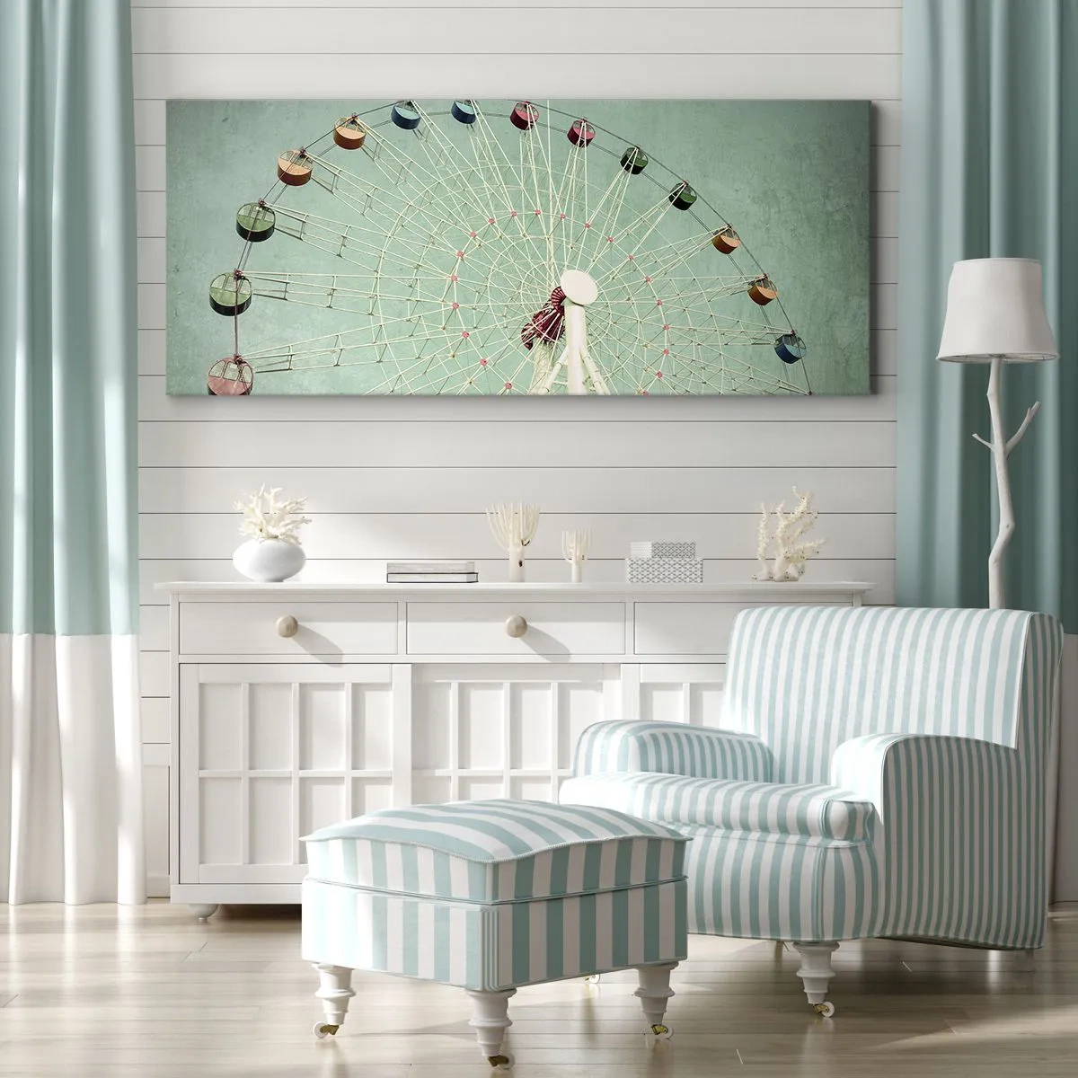 Lærredstryk - Billede på lærred - Vi inviterer dig til at lege - 100x40 cm